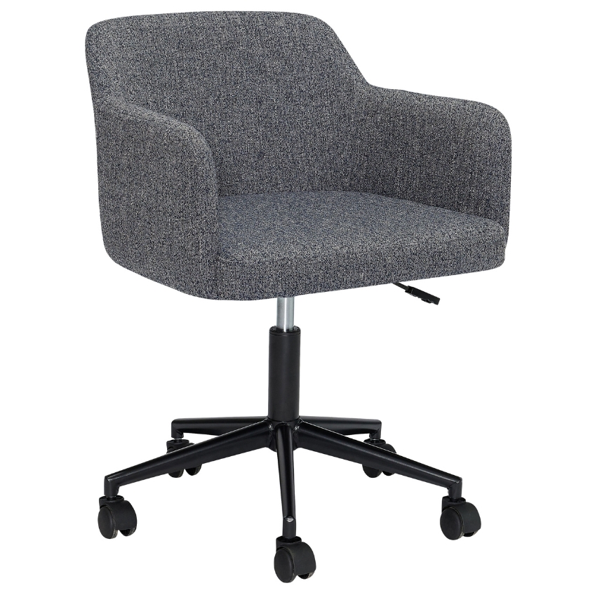 Šedá čalouněná konferenční židle Hübsch Rest