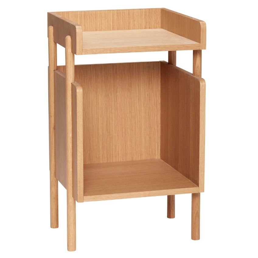 Dubový odkládací stolek Hübsch Archiv 38 x 35 cm