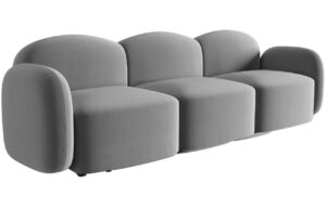 Micadoni Sametová pohovka Blair 274 cm