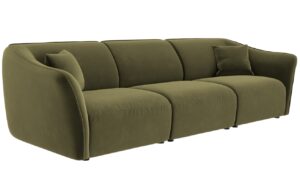 Cosmopolitan Design Sametová pohovka Tokyo 292 cm