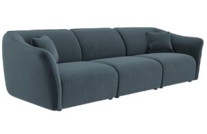 Cosmopolitan Design Sametová pohovka Tokyo 292 cm