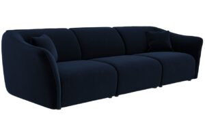 Cosmopolitan Design Sametová pohovka Tokyo 292 cm