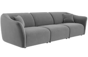 Cosmopolitan Design Sametová pohovka Tokyo 292 cm