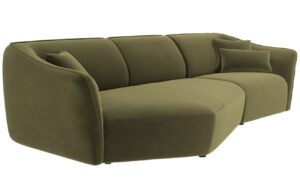 Cosmopolitan Design Sametová pohovka Tokyo 292 cm