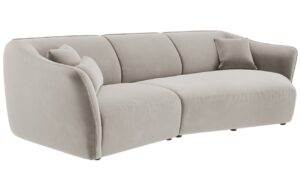 Cosmopolitan Design Sametová pohovka Tokyo 292 cm