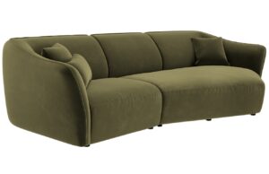 Cosmopolitan Design Sametová pohovka Tokyo 292 cm