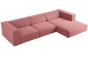 Cosmopolitan Design Sametová rohová pohovka Arendal 284 cm