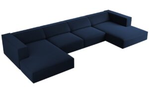 Cosmopolitan Design Sametová rohová pohovka Arendal 364 cm