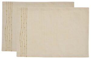 Set dvou bílých prostírání Kave Home Flia