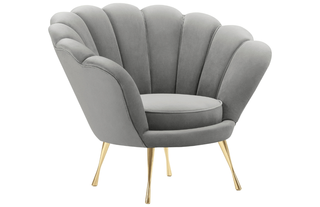 Cosmopolitan Design Sametové křeslo Kingston