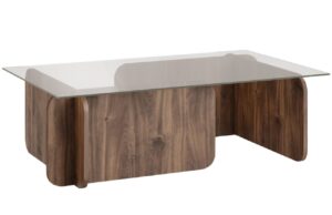 Micadoni Skleněný konferenční stolek William 100 x 60 cm