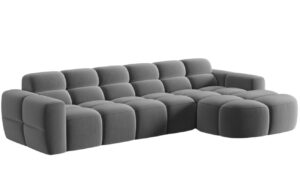 Micadoni Sametová rohová pohovka Lisa 310 cm