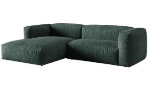 Micadoni Sametová rohová pohovka Martina 280 cm