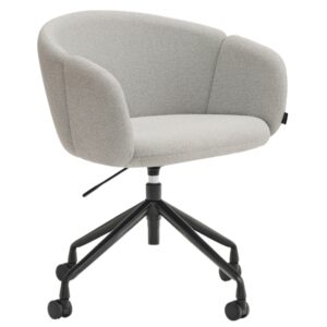Šedá čalouněná otočná konferenční židle Teulat Add