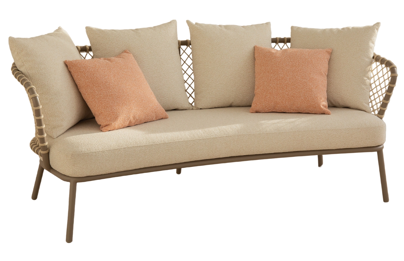 Micadoni Zahradní pohovka Canar 201 cm