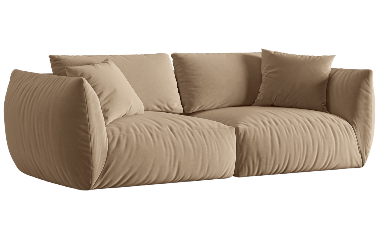 Micadoni Sametová pohovka Chris 260 cm