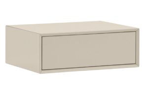 Krémový závěsný noční stolek Teulat Platt 55 x 40 cm