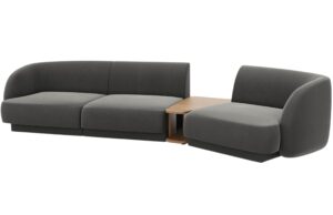 Micadoni Sametová pohovka Miley 303 cm