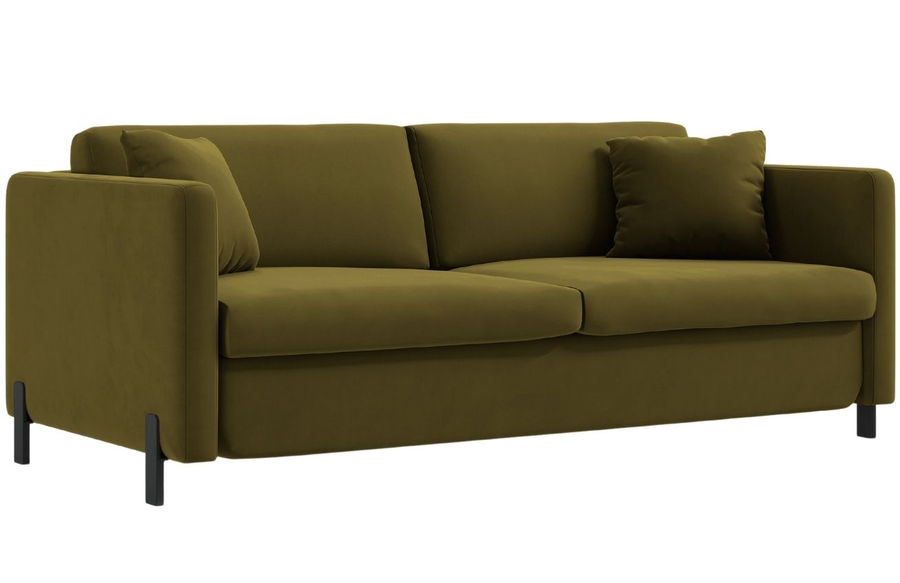 Micadoni Sametová rozkládací pohovka Gloria 182 cm