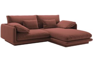 Micadoni Sametová rohová pohovka Torino 220 cm