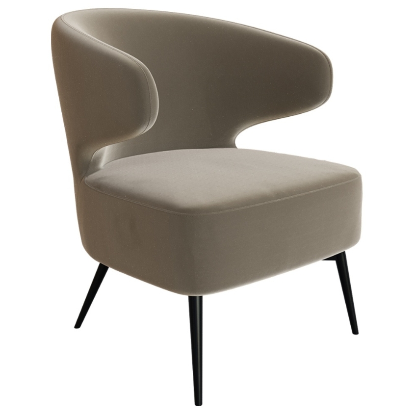 Miotto Sametové křeslo Ogiaro