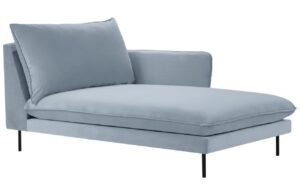 Cosmopolitan Design Světle modrá sametová lenoška Vienna 170 cm