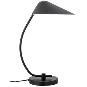 Bloomingville Černá kovová stolní lampa Nisella