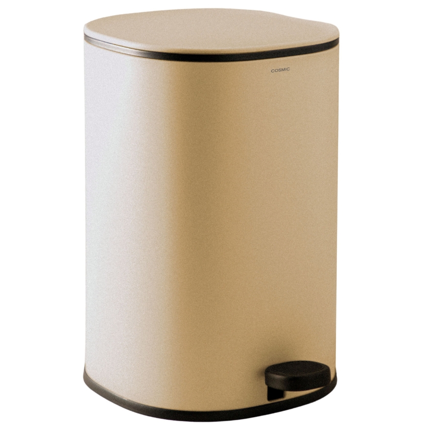 Cosmic Béžový kovový odpadkový koš Essentials 5 l