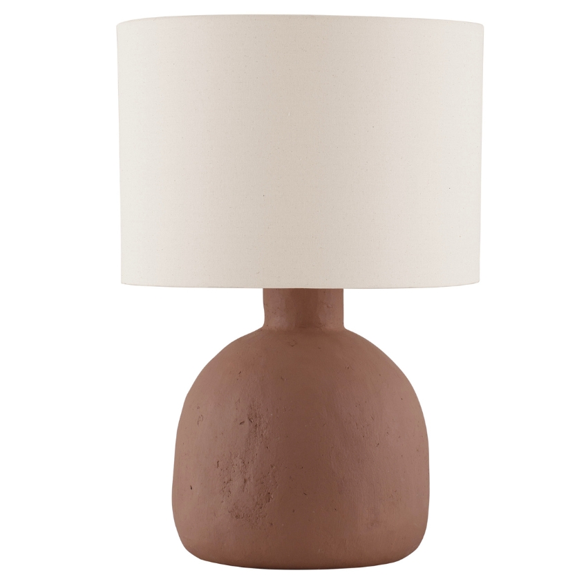 Nova Luce Hnědo-bílá stolní lampa Separe