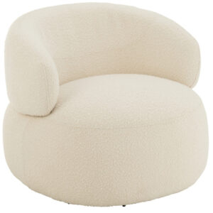 J-line Béžové čalouněné otočné křeslo Soma