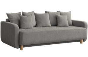 Micadoni Šedá rozkládací pohovka Elen 231 cm