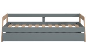 Marckeric Zelená dřevěná rozkládací postel Carrie 90 x 200/190 cm