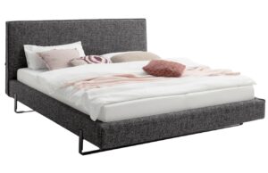 Černobílá postel Meise Möbel La Gomera 160 x 200 cm