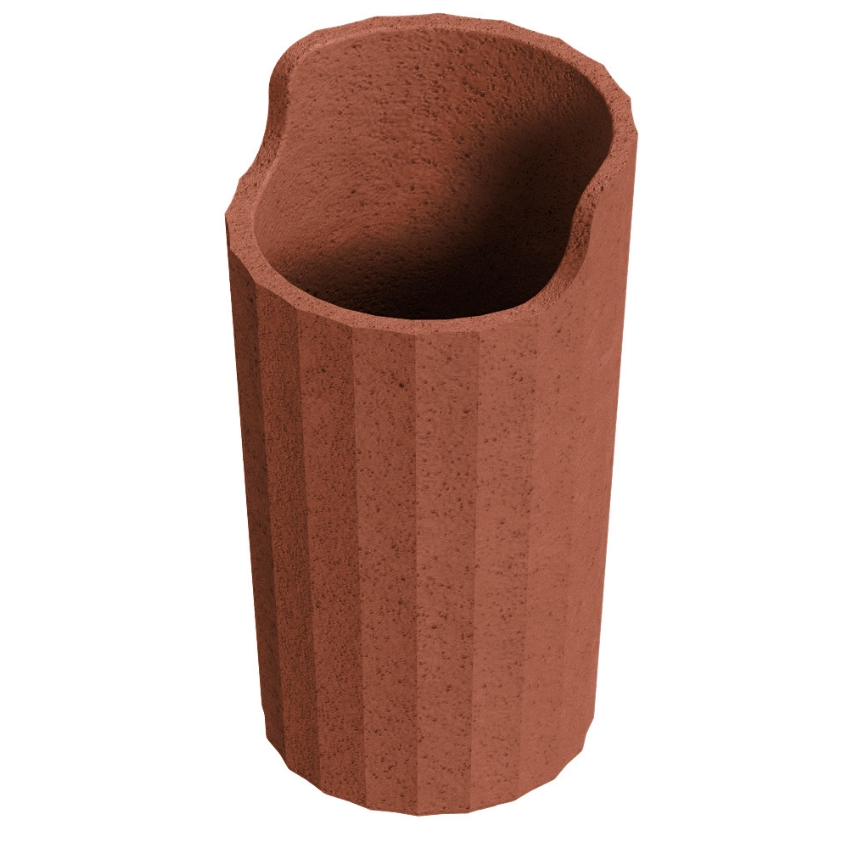 Cosmic Terakotově červený plastový stojan na zubní kartáčky Avenir