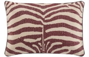 Jotex Béžovo-červený bavlněný povlak na polštář ZORA 40 x 60 cm