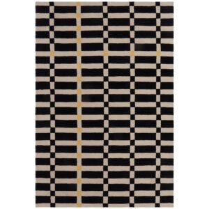 Jotex Černobílý vlněný koberec FIORELLA 200 x 300 cm