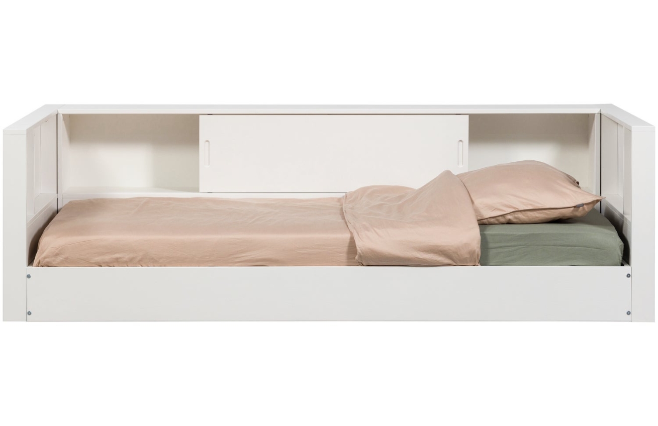 WOOOD Bílá dřevěná postel Carter 90 x 200 cm