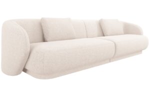 Cosmopolitan Design Světle béžová čalouněná čtyřmístná pohovka Camden 304 cm