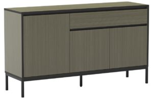 Marckeric Zelená lakovaná komoda Lorenza 140 x 40 cm