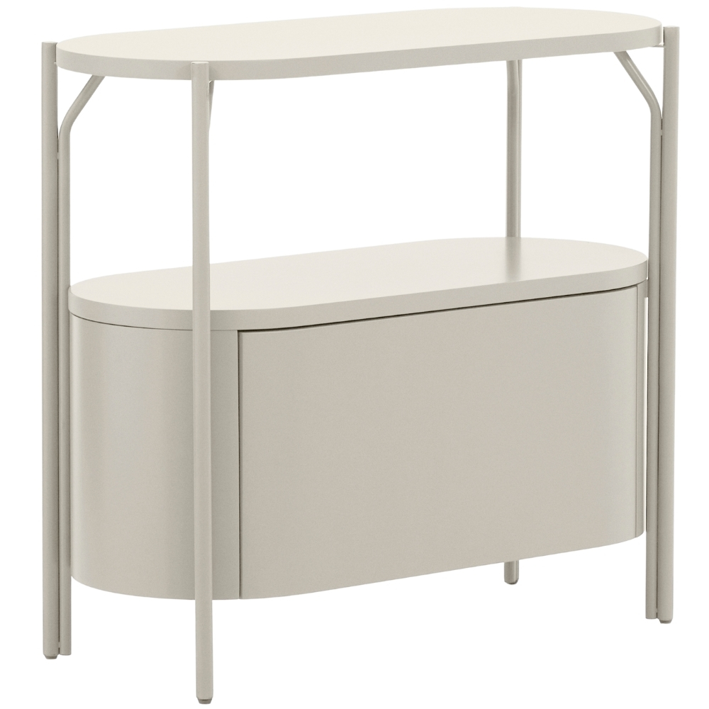 Kave Home Bílá lakovaná koupelnová skříňka Arely 90 x 40 cm