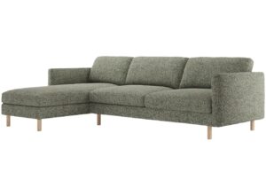 Micadoni Zelená rohová pohovka Eden 286 cm