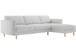 Micadoni Šedá rohová pohovka Eden 286 cm