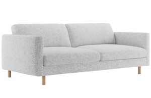 Micadoni Šedá trojmístná pohovka Eden 173 cm