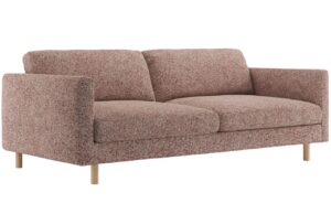 Micadoni Růžová čtyřmístná pohovka Eden 209 cm