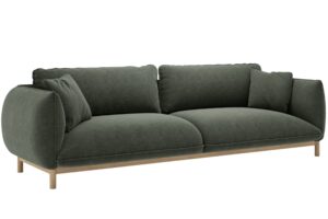 Micadoni Zelená čtyřmístná pohovka Ada 248 cm