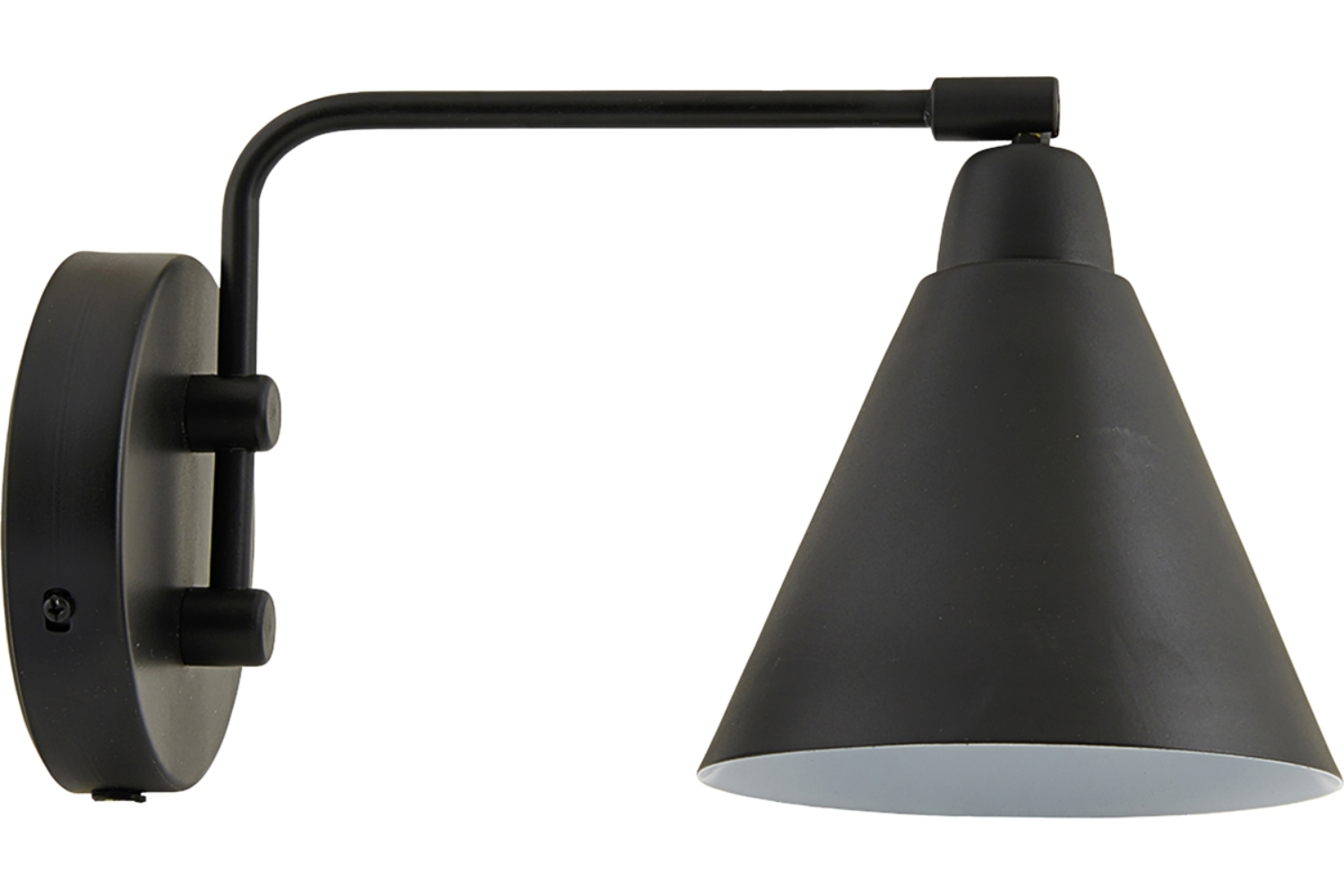 House Doctor Černé kovové nástěnné světlo Game 15 cm