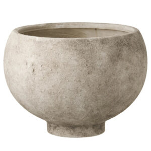 Šedý keramický květináč Galio Nordic Living Ø26 cm