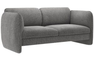 Micadoni Tmavě šedá dvoumístná pohovka Georgia 168 cm