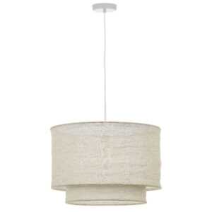 Béžové lněné stínidlo Kave Home Mariela 40 cm