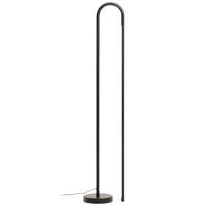 Kave Home Černá kovová stojací LED lampa Bow 120 cm